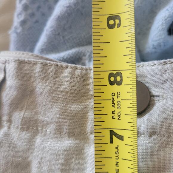 Gianni Bini Linen Shorts Size 23 100% Linen White Colored Good Condition - Picture 8 of 8